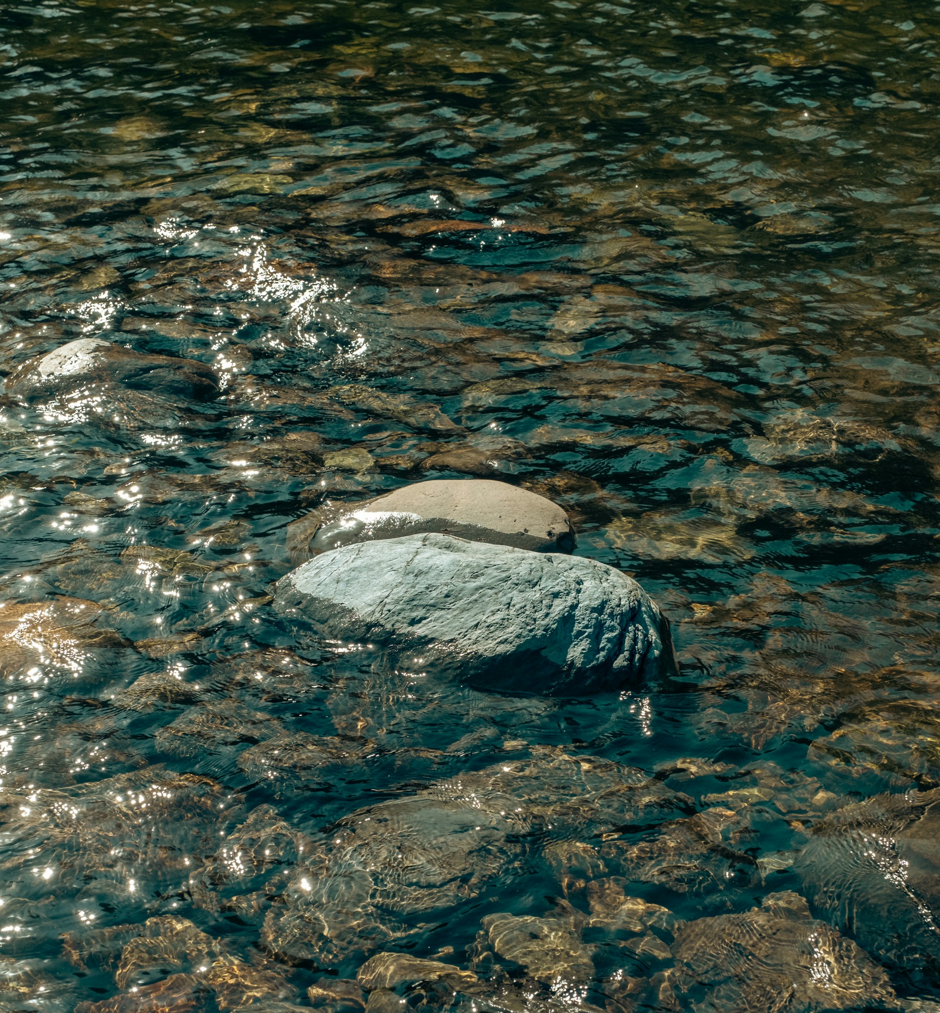 Rocks in a stream