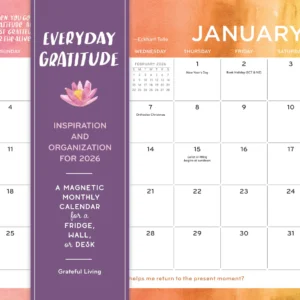 Everyday Gratitude 2026 Magnetic Wall Calendar